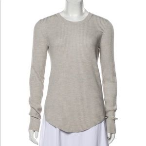 Iro “Serena” Grey Ribbed Sweater
